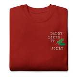 Daddy Likes It Jolly embroidered sweatshirt